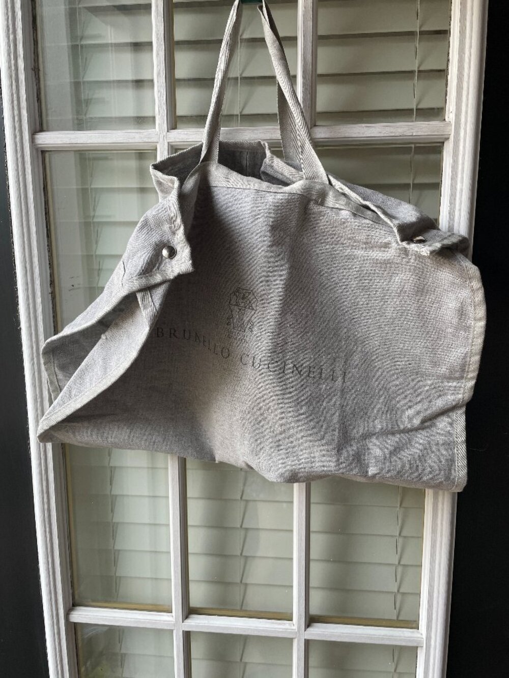 Brunello Cucinelli Gray Garment/Travel Bag